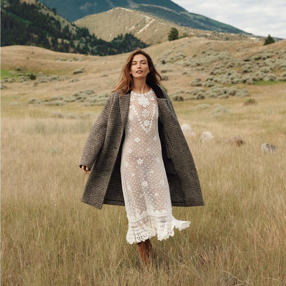 DOEN DOVER COAT IN LASCELLE HOUNDSTOOTH CHECK - Picture 3 of 11